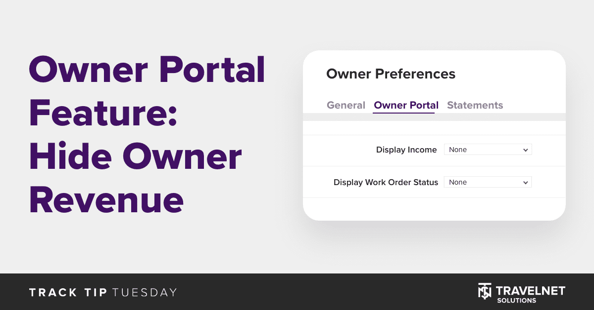 Owner Portal: Hide Owner Revenue